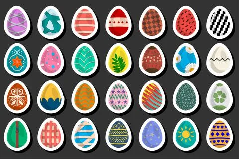 Illustration on theme celebration holiday Easter with hunt colorful bright eg Stock Illustration