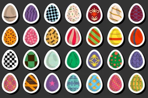 Illustration on theme celebration holiday Easter with hunt colorful bright eg Stock Illustration