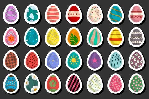 Illustration on theme celebration holiday Easter with hunt colorful bright eg Stock Illustration