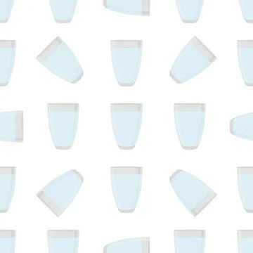 Illustration on theme colored set identical types glass cups Illustrazione stock
