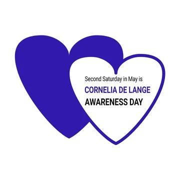 Illustration on the theme of Cornelia De Lange (CDLS) awareness day observe.. 库存插图
