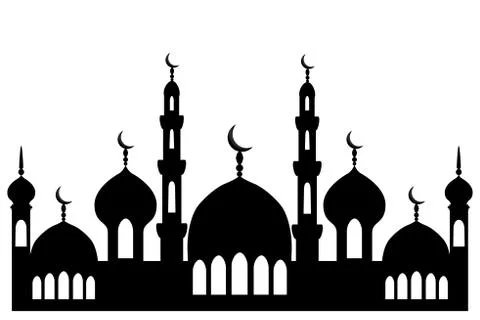Illustration on theme different types mosques Illustrazione stock
