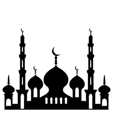 Illustration on theme different types mosques Illustrazione stock