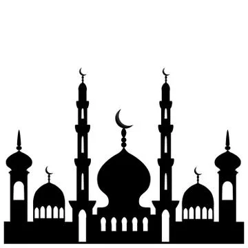 Illustration on theme different types mosques Illustrazione stock