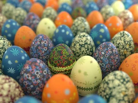 Illustration on the theme of easter holiday Stock Illustration