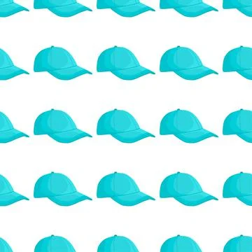 Illustration on theme pattern hats baseball イラスト素材