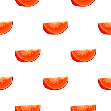 Illustration on theme of pattern red tomato, vegetable ketchup for seal Stock Illustration