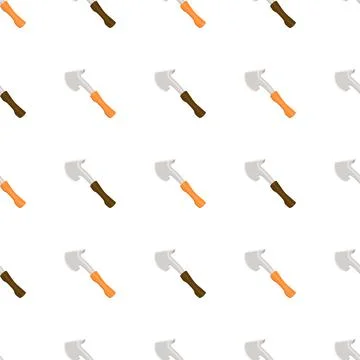 Illustration on theme pattern steel axes with wooden handle イラスト素材