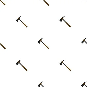 Illustration on theme pattern steel axes with wooden handle Illustration