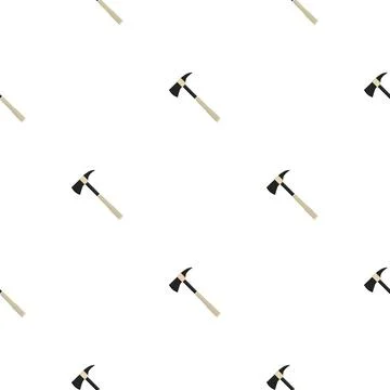Illustration on theme pattern steel axes with wooden handle Illustration