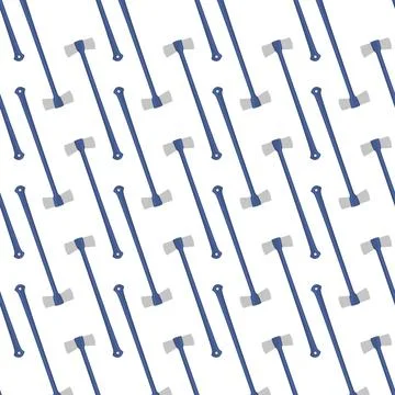 Illustration on theme pattern steel axes with wooden handle Illustration