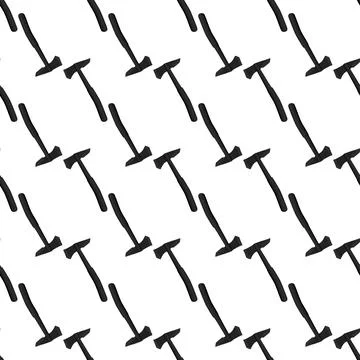 Illustration on theme pattern steel axes with wooden handle Illustration