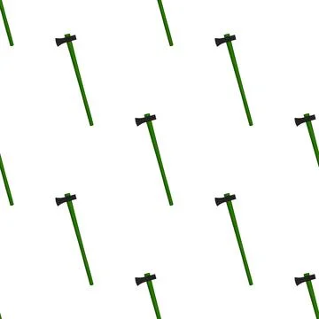Illustration on theme pattern steel axes with wooden handle Illustration