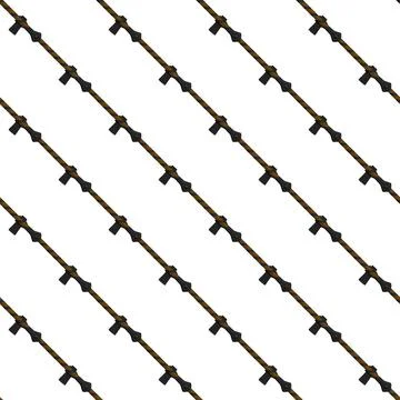 Illustration on theme pattern steel axes with wooden handle Stock Illustration