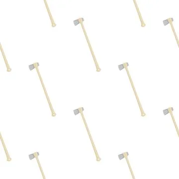 Illustration on theme pattern steel axes with wooden handle Stock Illustration