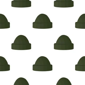 Illustration on theme pattern winter hats beanie Stock Illustration