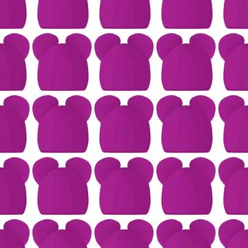 Illustration on theme pattern winter hats beanie Stock Illustration