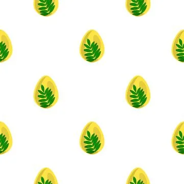 Illustration on theme seamless celebration holiday Easter with hunt colorfu.. Stock Illustration