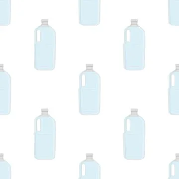 Illustration on theme set identical types plastic bottles Illustrazione stock