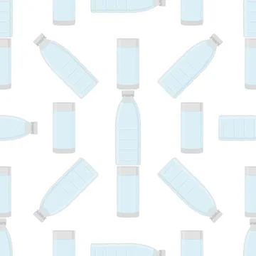 Illustration on theme set identical types plastic bottles Illustrazione stock