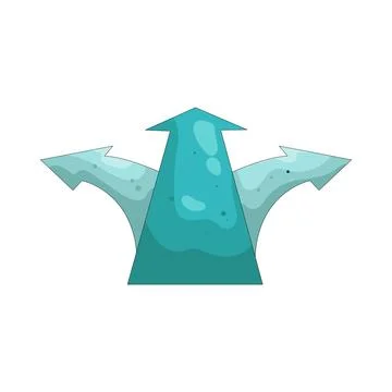 Illustration of Three path Stock Illustration