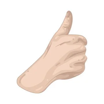 Illustration of thumbs up Stock Illustration