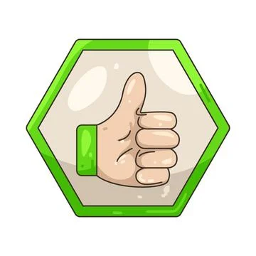 Illustration of Thumbs up 스톡 일러스트