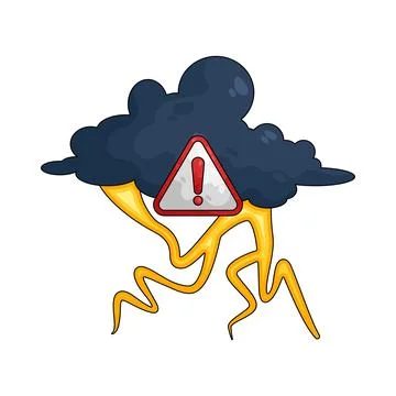 Illustration of thunder Stock Illustration