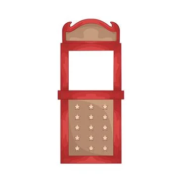 Illustration of ticket booth Stock Illustration