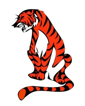 Illustration of  Tiger Stock Illustration