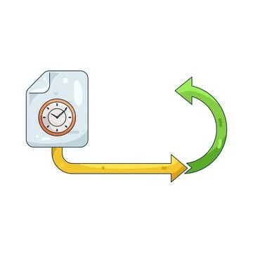 Illustration of Time management Stock Illustration
