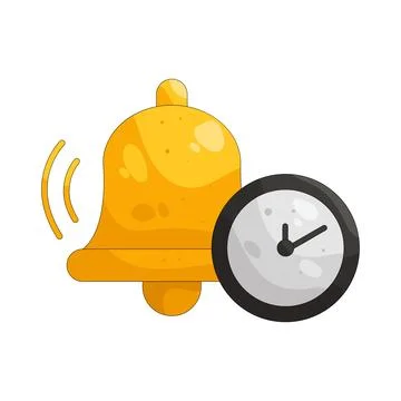 Illustration of time notification Stock Illustration