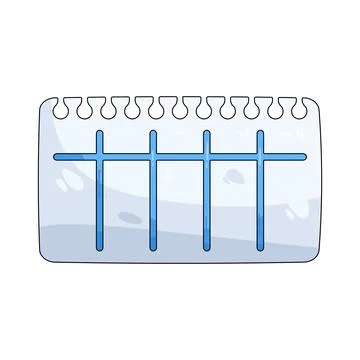 Illustration of timetable Stock Illustration