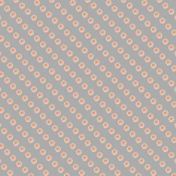 Illustration of tiny daisies on a blue background. Seamless pattern Stock Photos