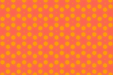 An illustration of tiny flowers looking like polka-dot patterns on a peach ba Stockillustratie