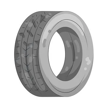 Illustration of tire Stock Illustration