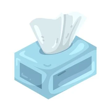Illustration of tissue box Ilustración de archivo