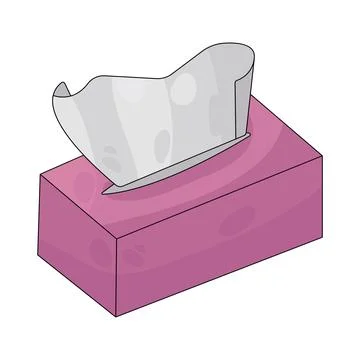 Illustration of tissue box Stock Illustration