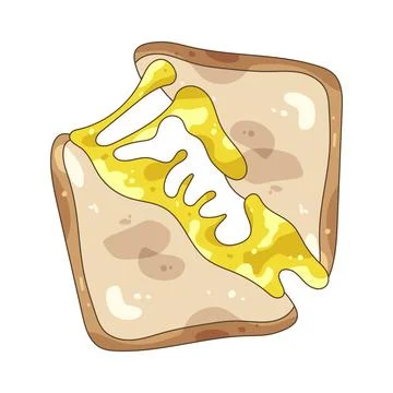 Illustration of Toast bread Stock Illustration