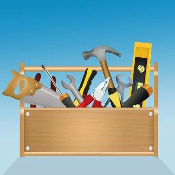 Illustration of toolbox Stock Illustration