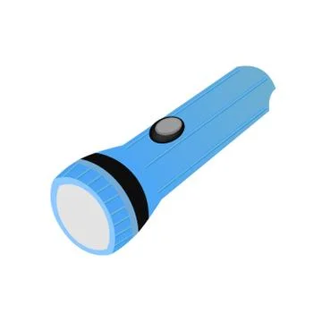 Illustration of a torch on a white background Illustrazione stock
