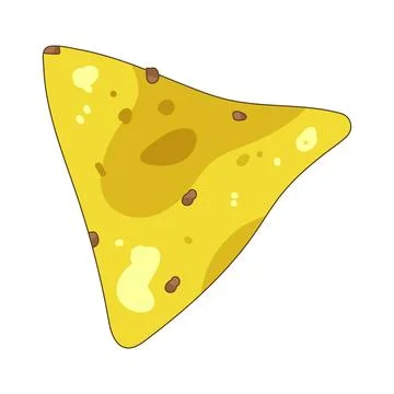 Illustration of tortilla chip Stock Illustration