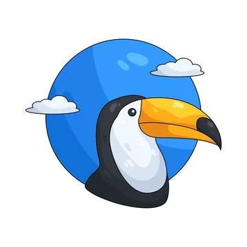 Illustration of toucan 스톡 일러스트