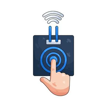 Illustration of touch sensor Stock Illustration