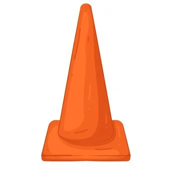 Illustration of traffic cone Stock Illustration