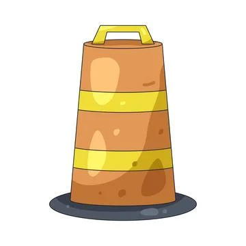 Illustration of Traffic cone Illustrazione stock