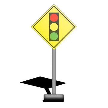 Illustration of a traffic light Stock Illustration