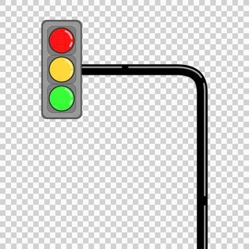 An illustration of a traffic light. Without a background image. Stock Illustration