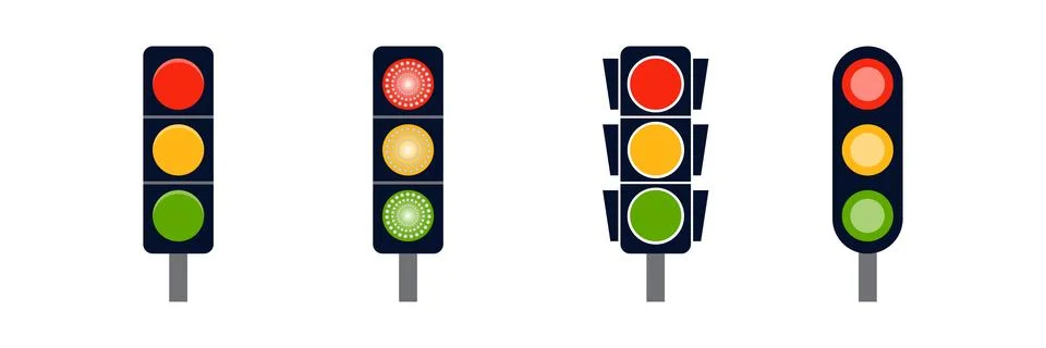 Illustration of a traffic lights vector Stock Illustration