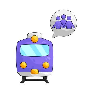 Illustration of train Stock Illustration